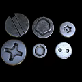 Industrial Equipment Metal Fasteners Including Screws Nuts And Various Mechanical Components