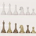 Chess decorations 3d model