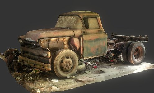 Barn Truck 3d model