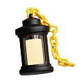 Kerosene lamp miner's lamp industrial lamp chandelier 3d model