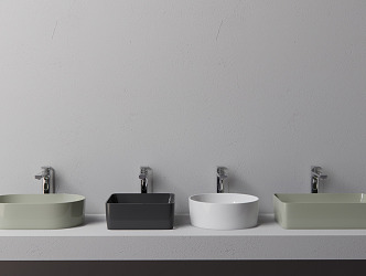 Modern wash basin 3d model