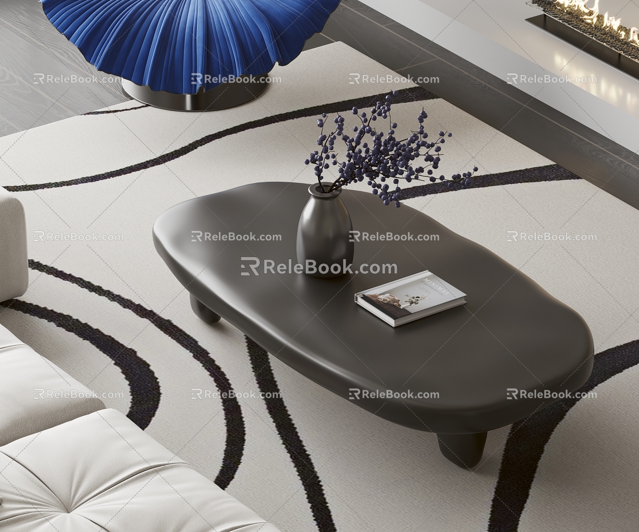 Modern coffee table 3d model