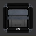Industrial Stackable Multi Layer Metal Equipment Storage Case With Black Yellow Grid Design
