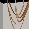 Contemporary Abstract Chandelier Design With Curved Metal Structures In Modern Interior Space