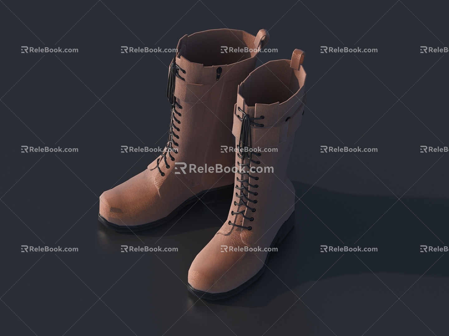 Modern Boots Women's Shoes 3d model