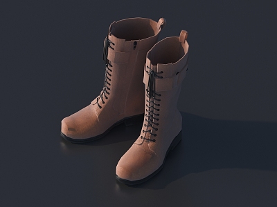 Modern Boots Women's Shoes 3d model