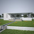 Modern pavilion 3d model