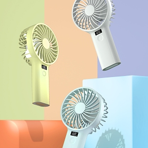 Hand-held electric fan 3d model