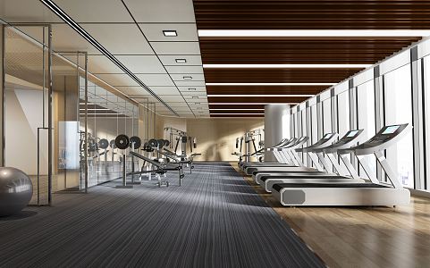 Modern Gym 3d model