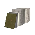 Elegant Hardcover Books And Magazines Collection With Golden Gray Textured Covers And Ribbon Ties