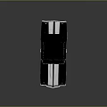 Classic Black Two Door Car With White Stripes And Shiny Vintage Design On Reflective Surface