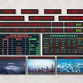 Modern electronic screen LED screen monitoring screen advertising screen calling screen 3d model