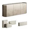 Sleek Modern Console Cabinet and Side Cabinet for Home Entryway Storage Solutions