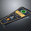 Authentic Pecorino Romano Cheese In Black And Gold Packaging With Green Label