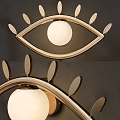 Modern Artistic Wall Lamps with Abstract Facial Shape Design and Warm Glow