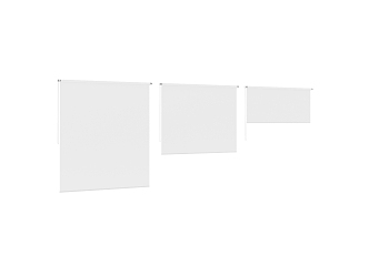 Modern roller blinds 3d model