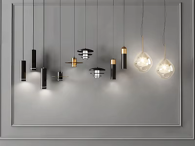 Modern chandelier 3d model Modern chandelier 3d model