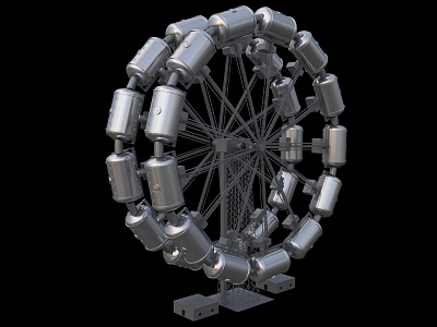 Alien Ferris Wheel 3d model