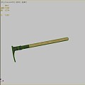 Hoe Agricultural Tools Cultivated Land Agricultural Tools Agricultural Tools Hoe Shovel Digging Tools T-pick 3d model