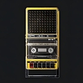 Modern Cassette Recorder Modern Realistic Cassette Recorder Machine Electrical Equipment 3d model