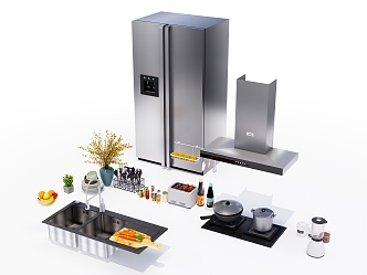 Modern Kitchen Supplies Portfolio 3d model