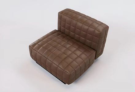 Modern Sofa Leather Sofa Single Sofa 3d model