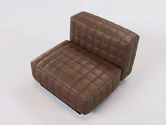 Modern Sofa Leather Sofa Single Sofa 3d model
