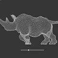 Artistic Textured Rhinoceros Sculpture As Unique Wall Decor For Home Decoration