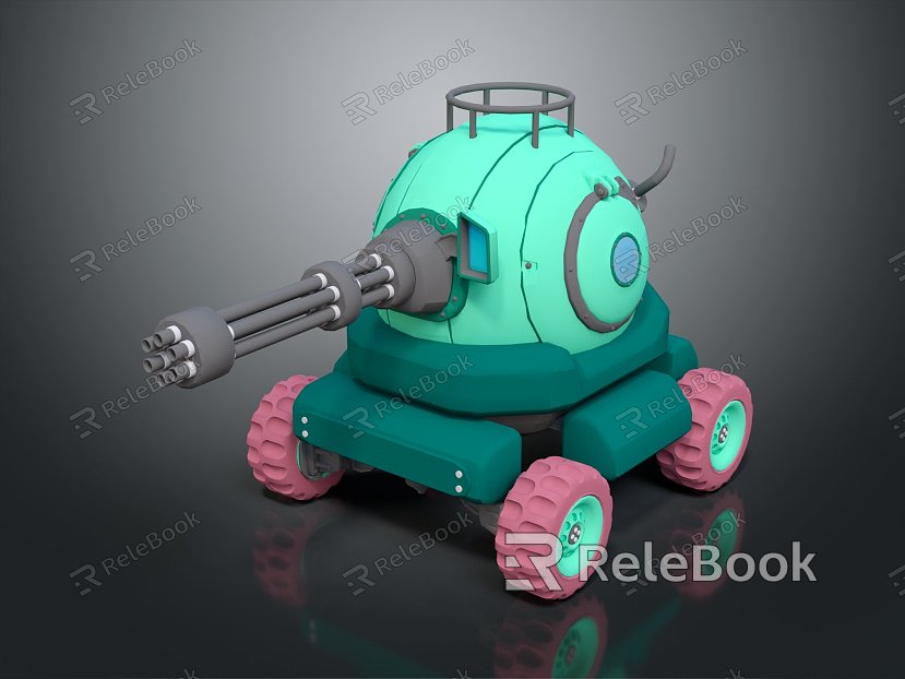 Cartoon Tank Modern Tank model