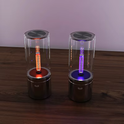 Modern night light boiling spark night light 3d model