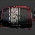 Colorful Plaid Fabric Crossbody Bag With Flap Design And Button Closure