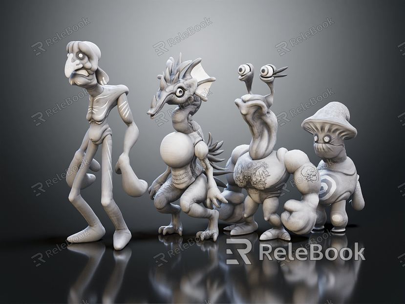 Modern Game Character Monster Elf Cartoon Elf Cartoon Monster Game Little Monster Elf Image model