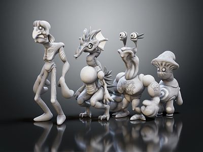 Modern Game Character Monster Elf Cartoon Elf Cartoon Monster Game Little Monster Elf Image model