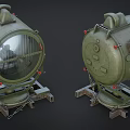 Military Searchlight LED Light Searchlight Outdoor Light Spotlight Military Light 3d model