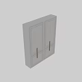 Elegant Modern White Wardrobe Design With Gold Handles And Panel Doors