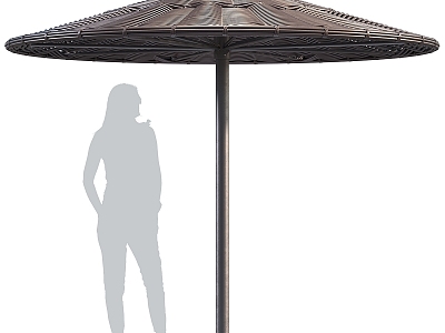 Modern gardening sketch beach outdoor sunshade umbrella travel 3d model