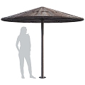 Modern gardening sketch beach outdoor sunshade umbrella travel 3d model