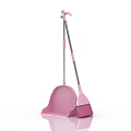 Pink Broom And Dustpan Set For Daily Household Cleaning Tools