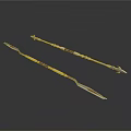 Tactical Silver Bladed Weapons With Black Handles And Double Edged Design
