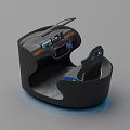 Futuristic Cockpit Seat Design With Integrated Display And Control Panel Modern Tech Features 3d model