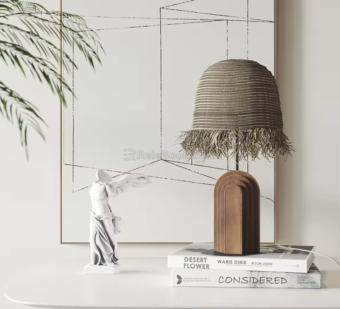 Modern table lamp 3d model