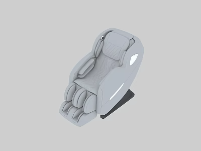Gray Modern Massage Chair With Full Body Massage Function And Comfortable Design 3d model