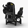 Ergonomic Leg Training Fitness Equipment With Digital Display And Yellow Accents