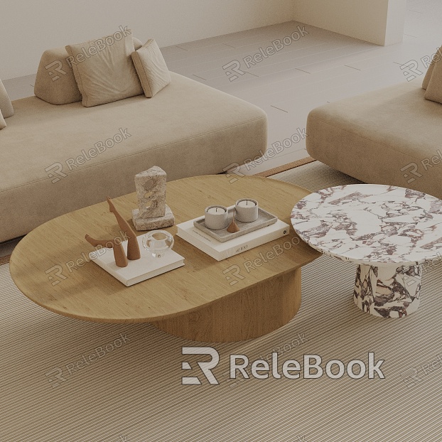 Modern coffee table model