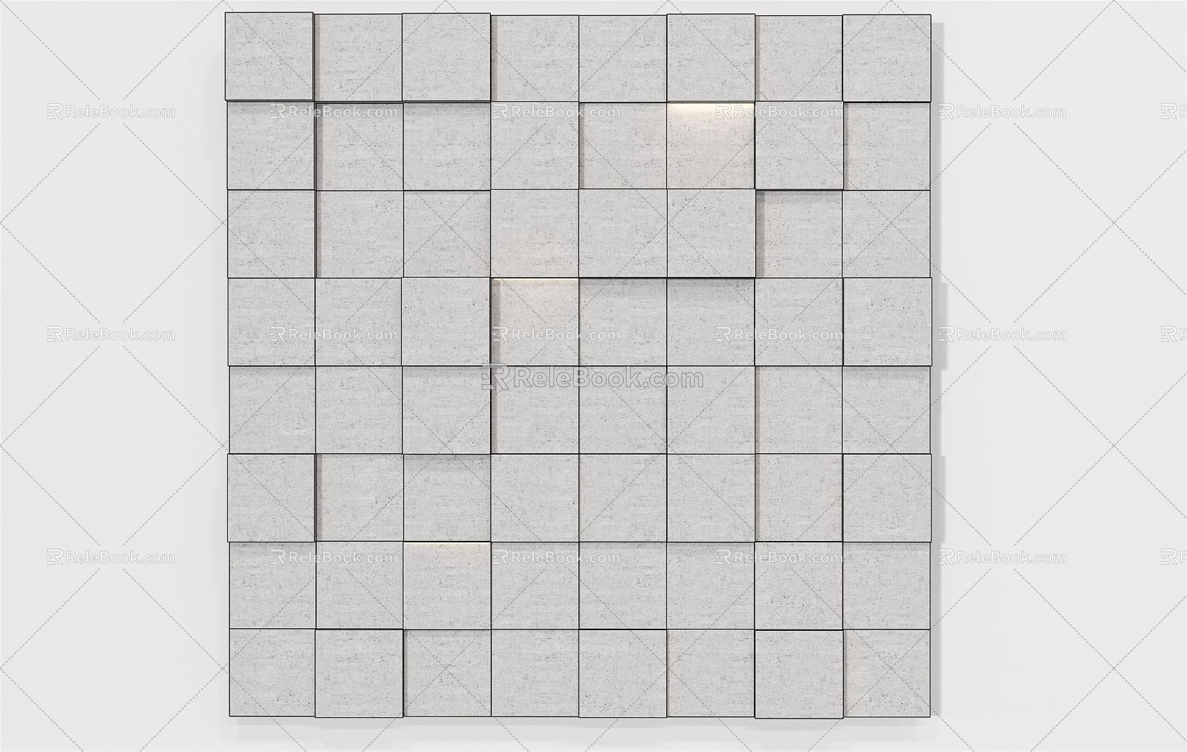 Modern wall texture wall brick wall 3d model