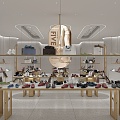 Modern Shoe Store Showroom 3d model