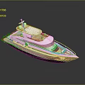 Sleek White Luxury Yacht Exterior Modern Design Wooden Deck Turquoise Accents