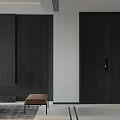Modern Dining and Living Room Interior Design With Table Chairs Sofa Window and Floor Lamp