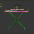 Portable Electronic Keyboard With Sturdy Adjustable Stand And Digital Musical Keys