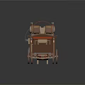Modern Carriage Ancient Rack Car Rack Car Rack Car 3d model